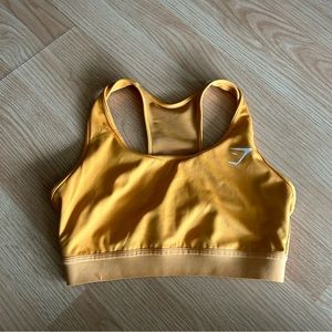 Gymshark Apricot Orange Mesh Sports Bra Small